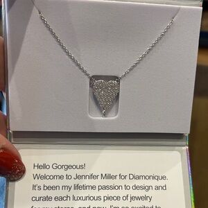 Jennifer Miller Silver Heart Pendant Necklace